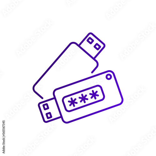 crypto wallets line icon, vector