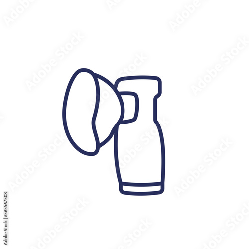 nebulizer icon on white, line vector