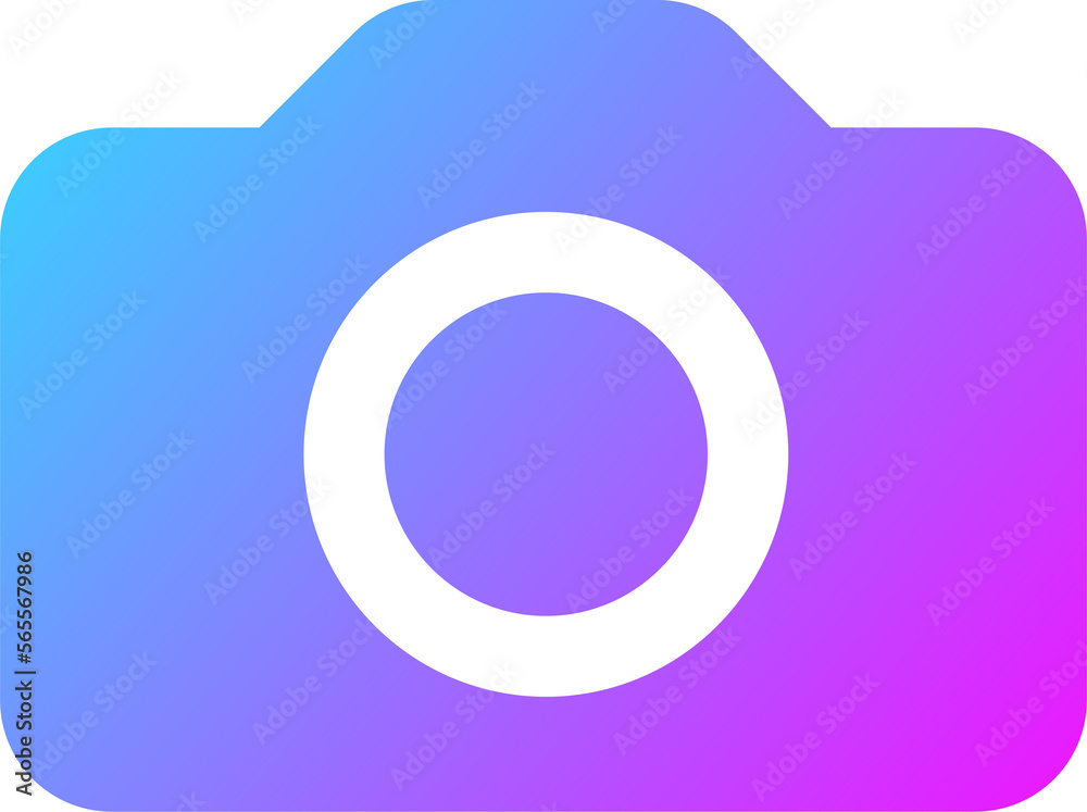 Camera icon in gradient colors. Foto signs illustration. Camera icon in gradient colors. Foto signs illustration.