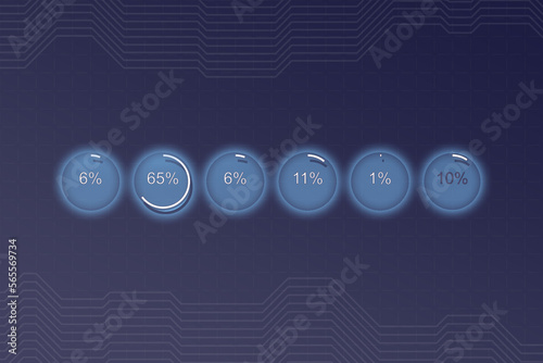 futuristic technology abstract blue color background