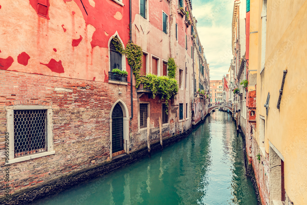 Venice, Italy a scenic narrow canal