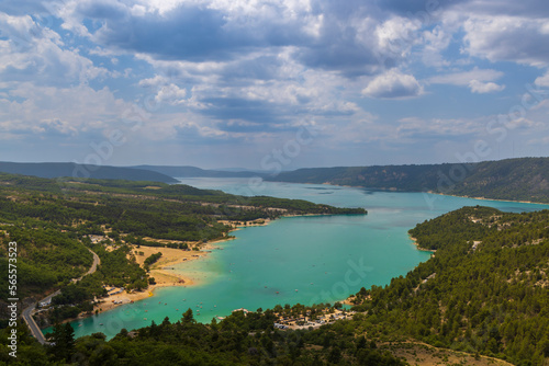Fototapeta Naklejka Na Ścianę i Meble -  Lake of Sainte-Croix in Var department, Provence, France