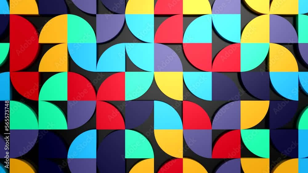 Background of Geometric Shapes. Abstract motion, loop, 3d rendering, 4k resolution
Background of Geometric Shapes. Abstract motion, loop, 3d rendering, 4k resolution