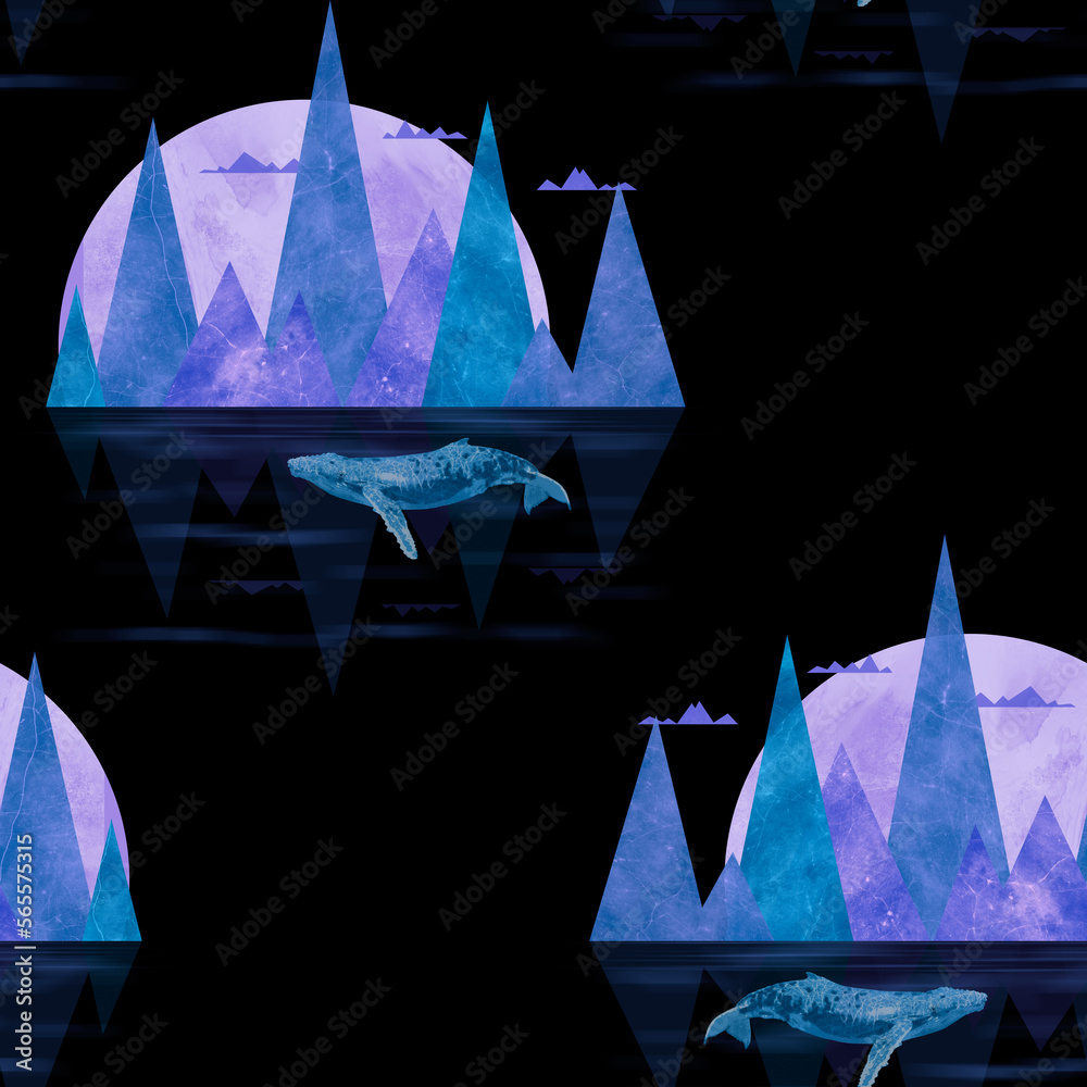 The Blue Whale Moonlight