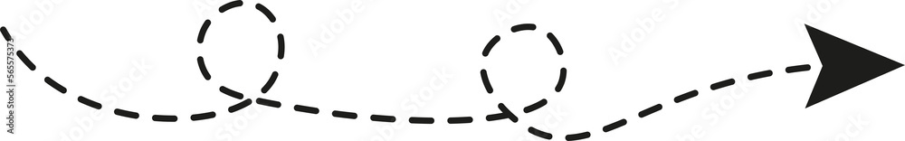 Dashed line arrow Dashed line arrow