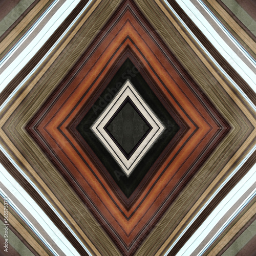 Obraz na płótnie Vintage Wood Diamonds w salonie