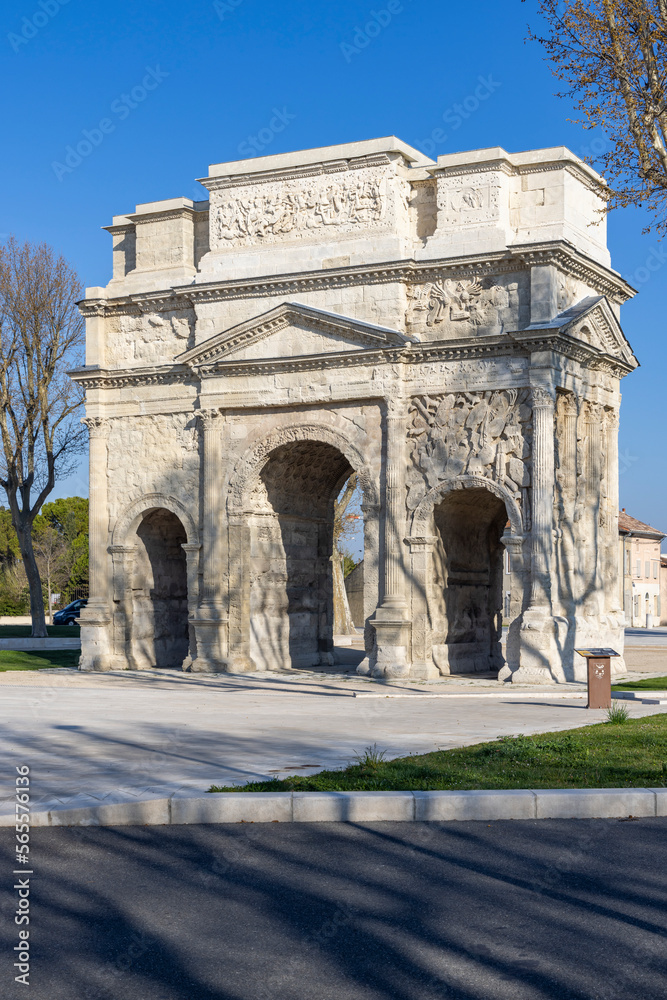 Roman triumphal arch, Orange, UNESCO world heritage, Provence, France