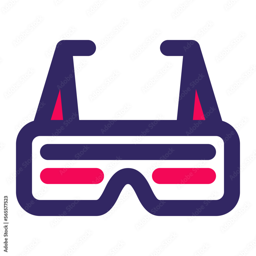 Party Glasses Red Style Icon vector design and illustration template Party Glasses Red Style Icon vector design and illustration template