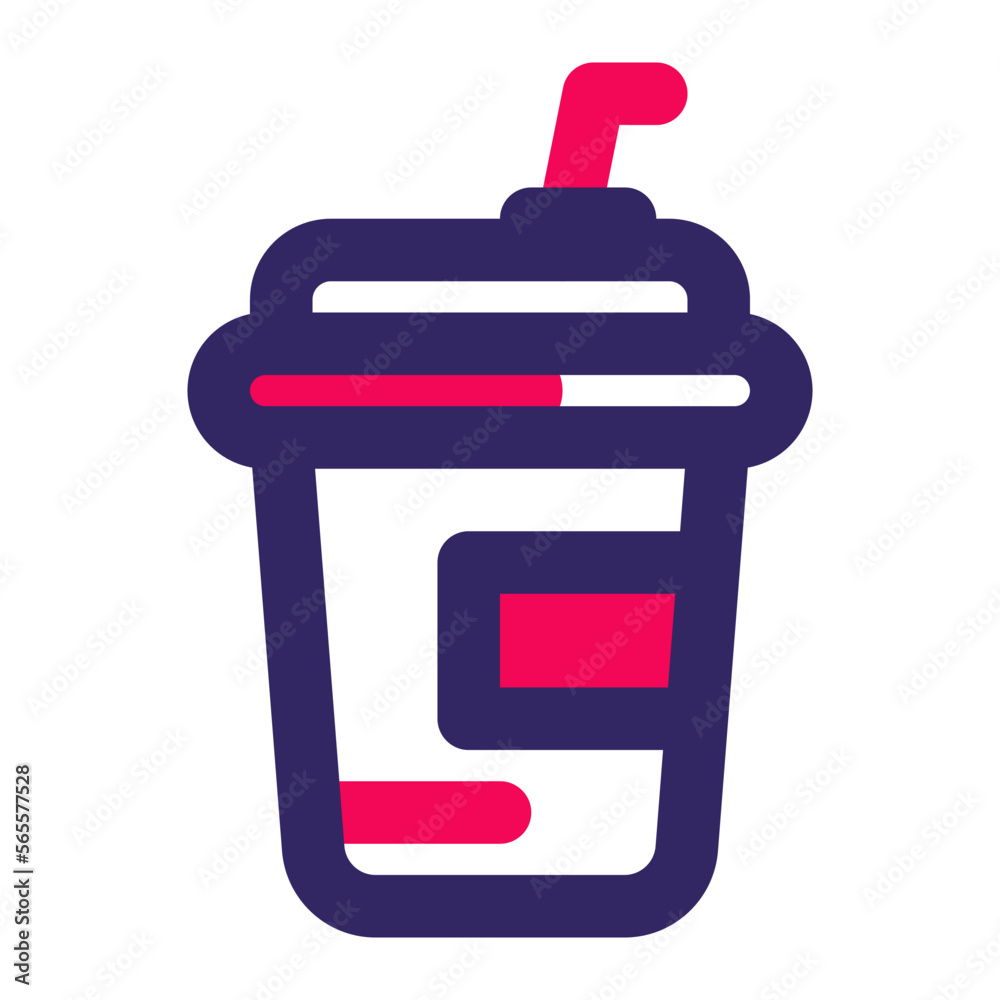 Soft Drink Red Style Icon vector design and illustration template Soft Drink Red Style Icon vector design and illustration template