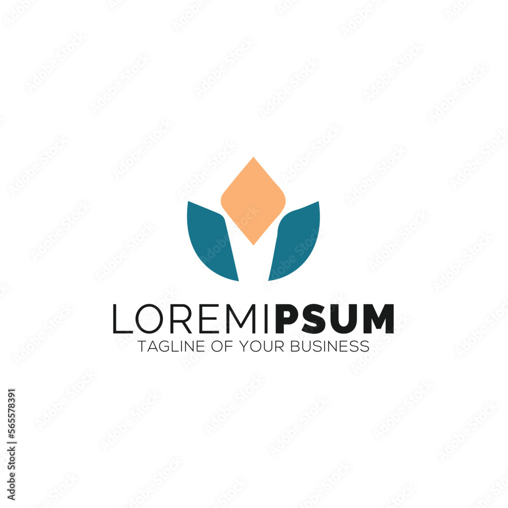 Tropical Lotus logo design Tropical Lotus logo design