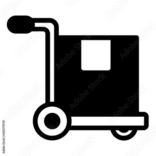 trolley solid icon