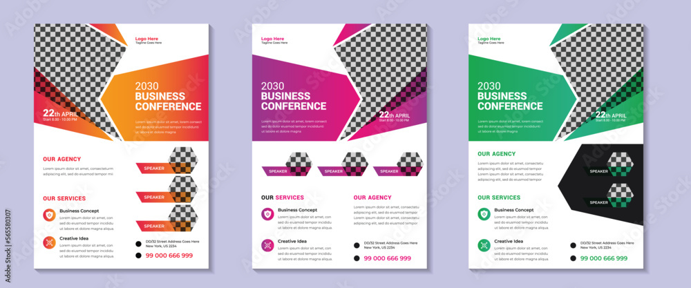 Business Conference Flyer Design Template Corporate Business