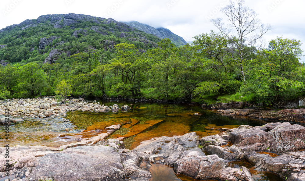 Beautiful landscapes, unspoiled nature, walking on Glen Nevis Beautiful landscapes, unspoiled nature, walking on Glen Nevis