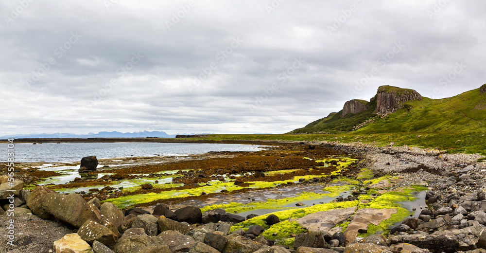 Wonderful natural landscape of the coast of the Isle of Skye Wonderful natural landscape of the coast of the Isle of Skye
