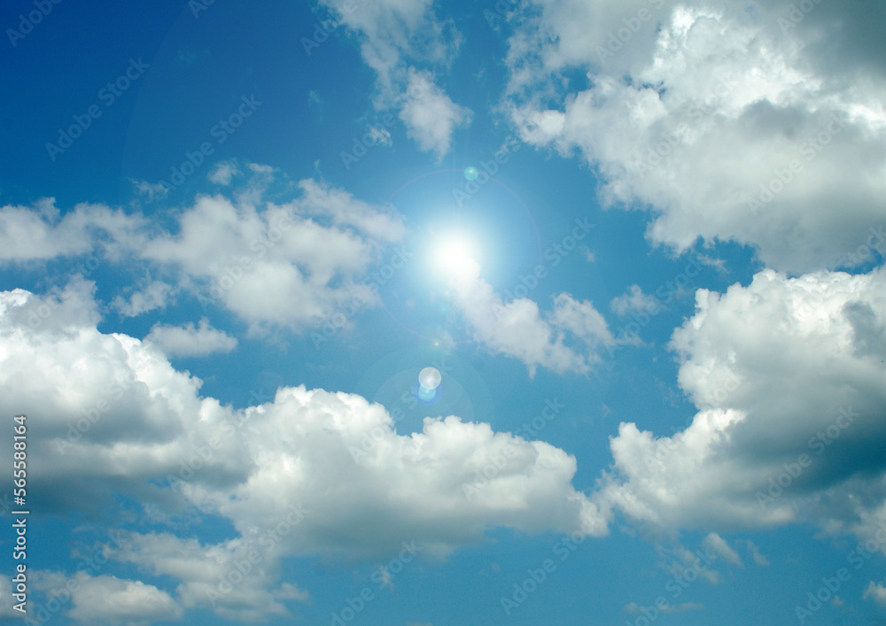 Cloudy sky background