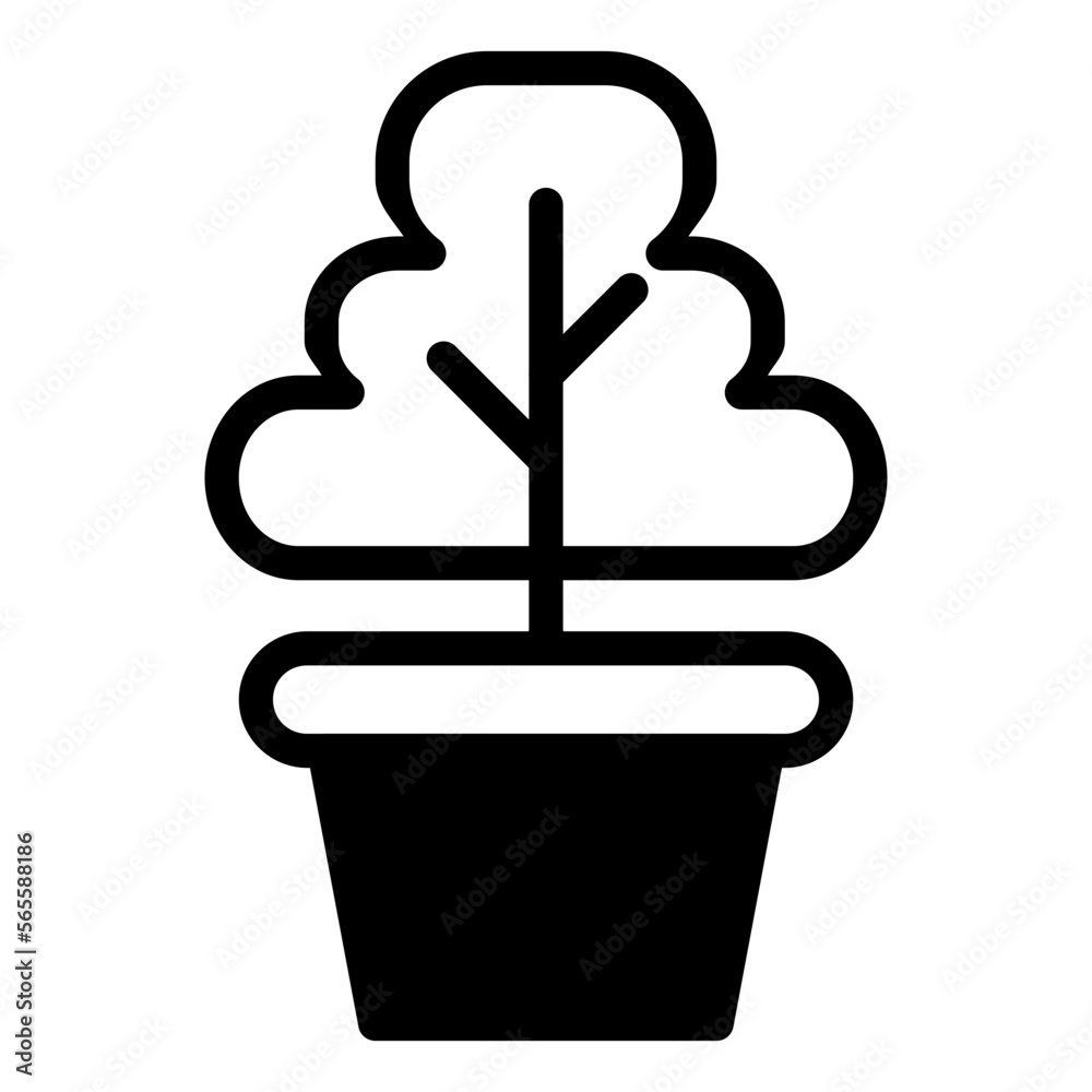 icon plants modern minimalist vector illustration icon plants modern minimalist vector illustration