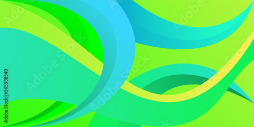 abstract green background with waves