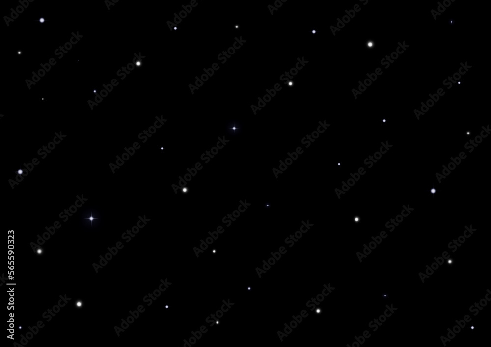 galaxy in a free space. 3D rendering
