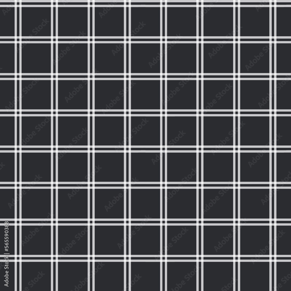Window pane plaid seamless pattern, black and white can be used in decorative designs. fashion clothes bedding set Curtains, tablecloths, notebooks