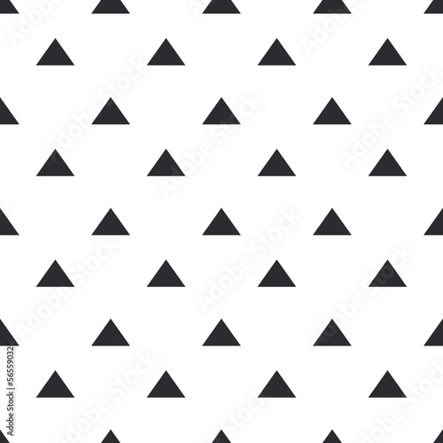 Triangle geometry seamless pattern, black and white can be used in decorative designs. fashion clothes bedding set Curtains, tablecloths, notebooks