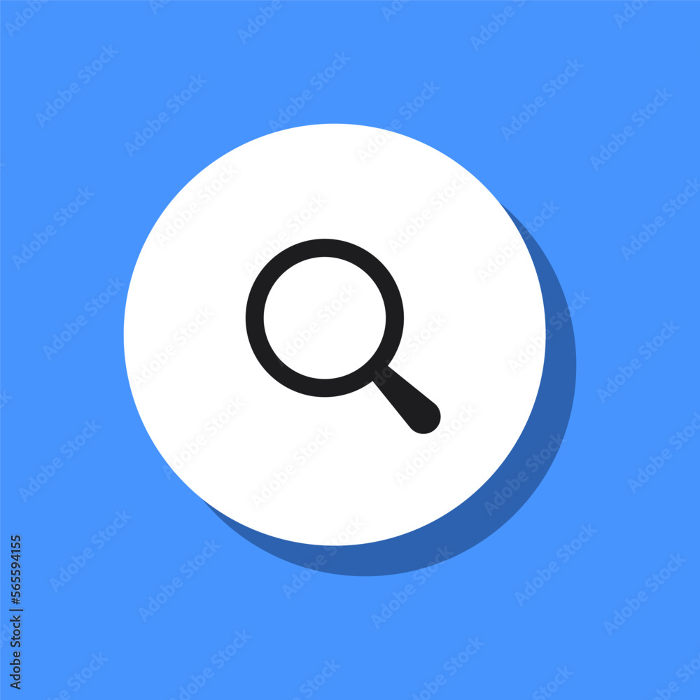Magnifying glass icon. Search icon. Website user interface. Search for information. Vector illustration Magnifying glass icon. Search icon. Website user interface. Search for information. Vector illustration
