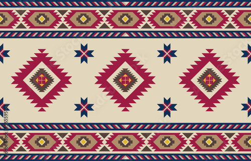 tribal beige background. Seamless colorful aztec pattern, tribal geometric ornament . ethnic design for wallpaper, clothing, fabric, textile, print, rug, carpet