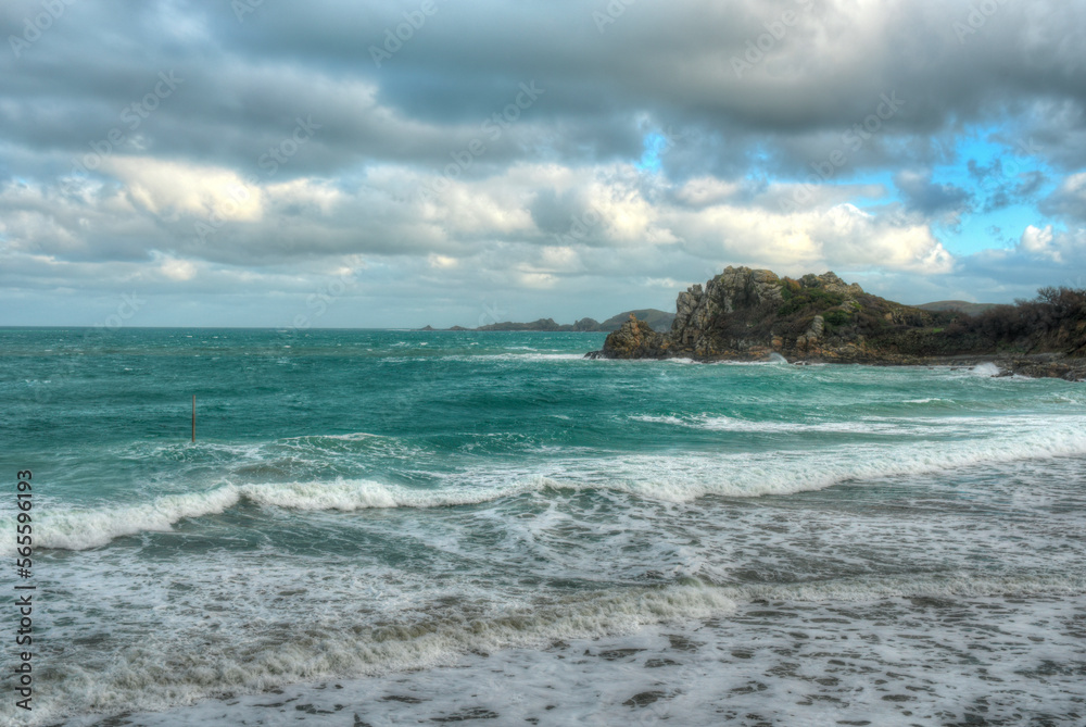 Paysage de mer à Perros-Guirec en Bretagne - France