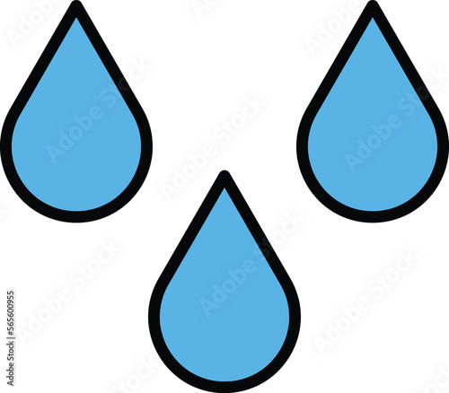 Water drops Vector Icon
