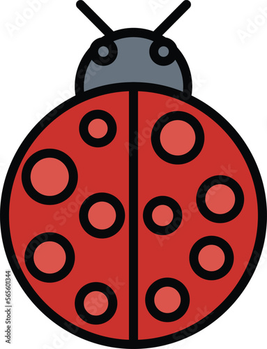 Ladybug Vector Icon
