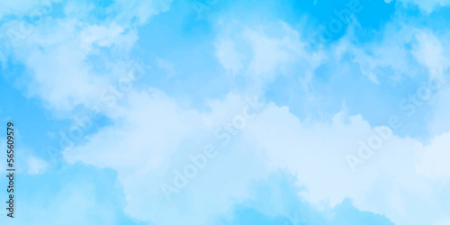 beautiful natural blue sky with white clouds. Beautiful daylight natural sky composition. Abstract nature background of romantic summer blue sky with fluffy clouds. Beautiful puffy clouds background.