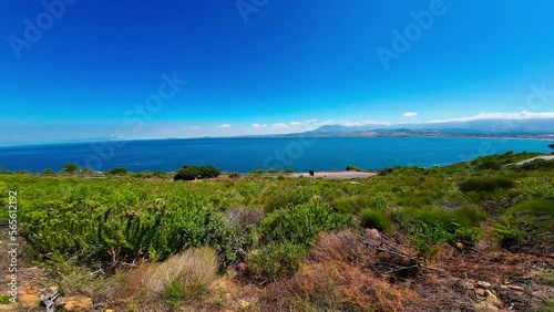 view of the sea and mountains. Gordon's Bay Cape Town South Africa