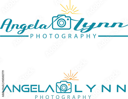 Logo template photography studio, photographer, photo. Company, brand, branding, corporate, identity, logotype. Clean and modern style