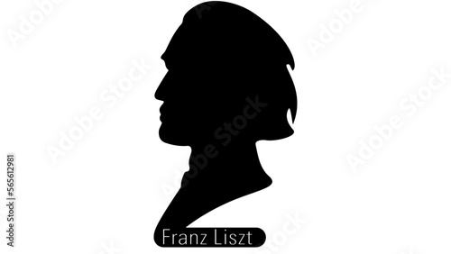 Franz Liszt silhouette