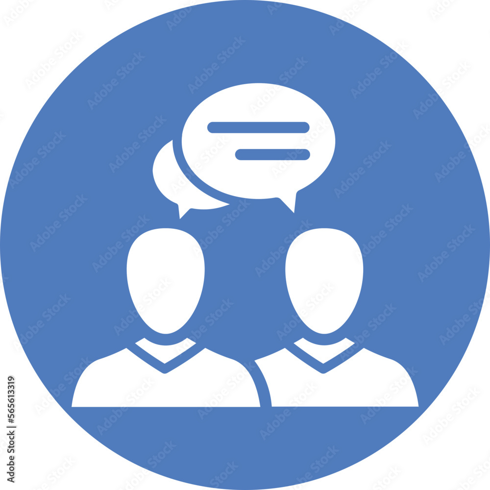 Chat bubble, consulting Vector Icon
