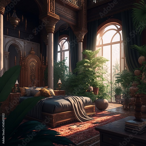 Palace integrated with nature.
