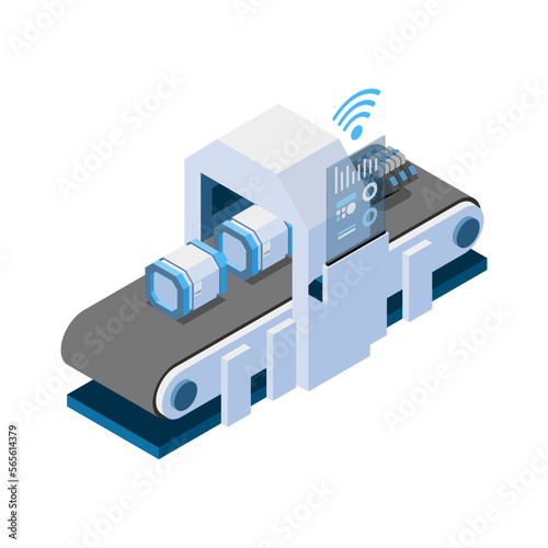 Intelligent Conveyor Isometric Composition