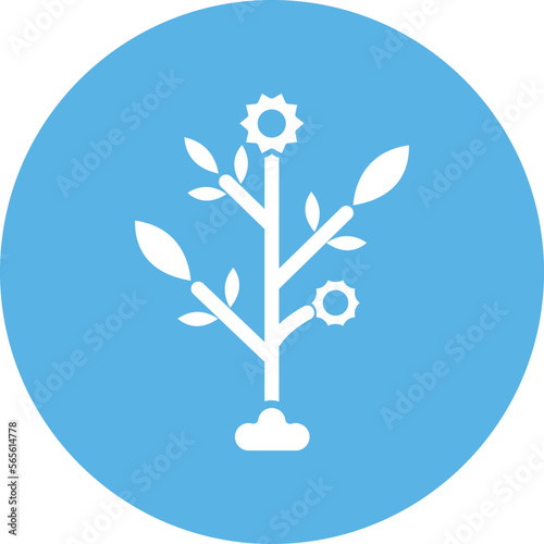 Flower Plant Vector Icon
