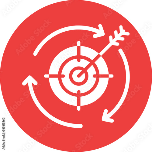 Arrows, dartboard Vector Icon
