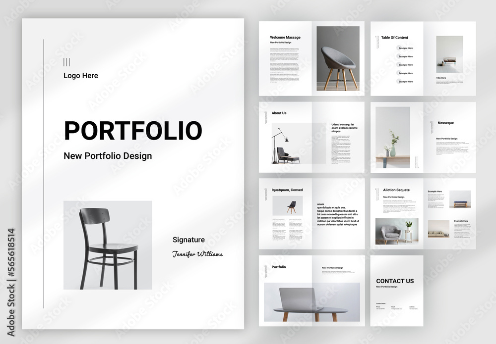 Portfolio Magazine Stock Template | Adobe Stock