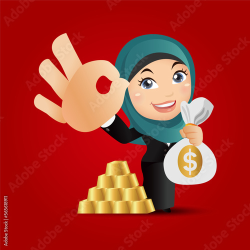 People Set - Arab  - Set of business people
