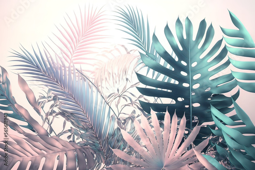 Abstract colorful tropical ...