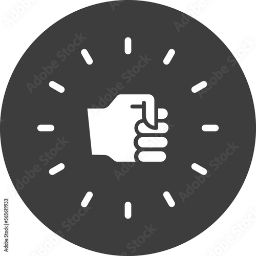 Confidence, fist Vector Icon
