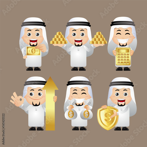 People Set - Arab  - Set of business people