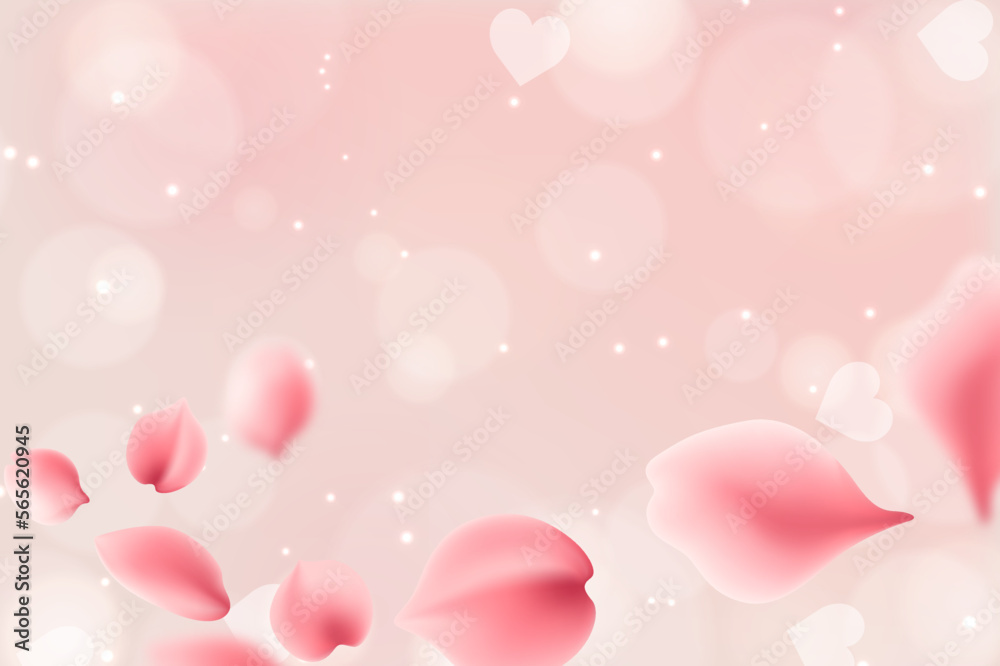 Pink background with heart