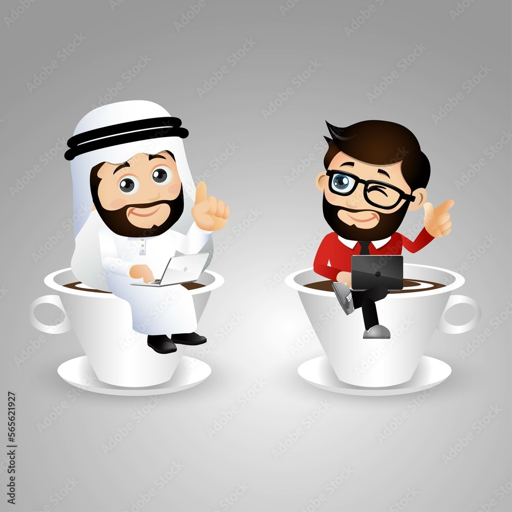 Obraz premium People Set - Arab Business people
