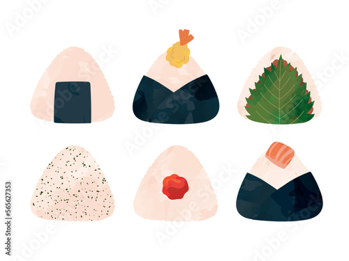 手描きのおにぎりセット