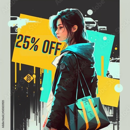 25% off, 25%, off, promotion, sales, 1:1, generated by ai