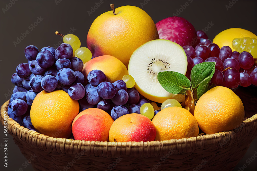 Professional photography of fruit, wine, orange, apple, grapes, pear, Generative AI Professional photography of fruit, wine, orange, apple, grapes, pear, Generative AI
