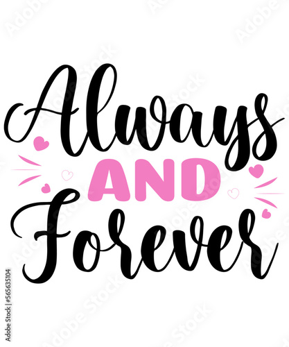 Valentine's Day positive inspirational quotes. Modern calligraphy hand drawn phrases about love. Vector lettering for print, tshirt, poster, greeting card. Holiday typography design.