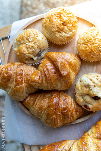 baked croissants